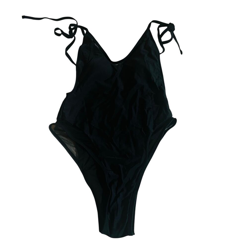 NN Body Tie Shoulder One Piece Swimsuit Size S Small NEW Black - Picture 5 of 5
